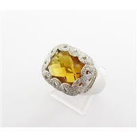Ringe Damiata Gioielli Dame in Weißgold Zircone 2145/102/2-D199 - 2145/102/2-D199
